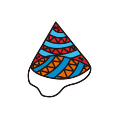 Birthday Hat Design Graphic Template Vector