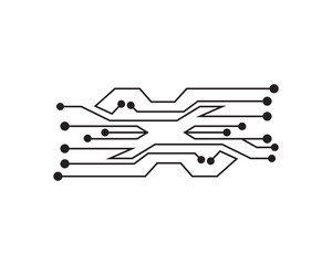 Circuit board illustration Technology vector