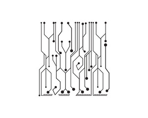 Circuit board illustration Technology vector