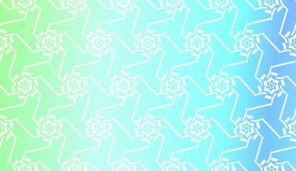 Pattern With Abstract Illusion Triangles. Gradient background. Vector Illustration. Design For Paper, Flyer, Presentation, Invitation Card