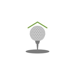 Golf icon logo design template illustration