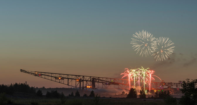 Feuerwerk an der F60