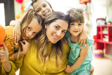 Teacher full of love.