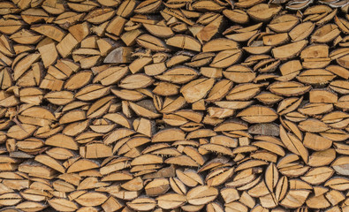 chopped firewood background