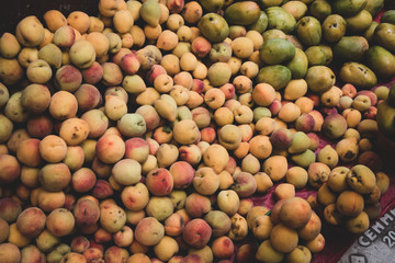 Apricots for Sale at Market in Chiapas, Mexico