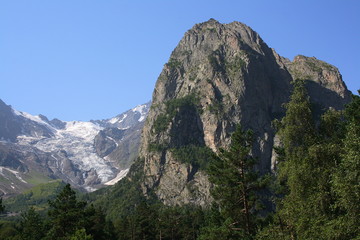 Caucasus. Ossetia. Gorge Tsey. Mountain Monk.