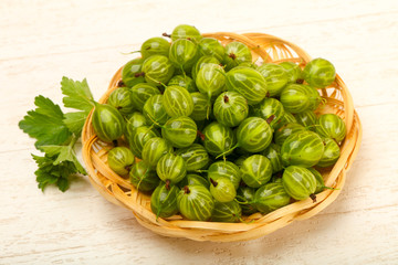 Gooseberries in the bowl