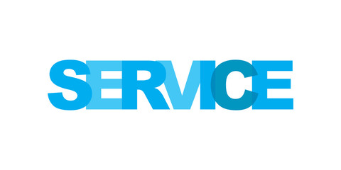 Service business card text. Modern lettering poster. Color word art slogan icon. Phrases vector print design elements.