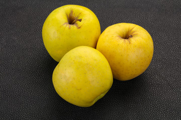 Yellow ripe apples