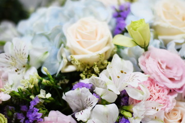 Close up beautiful Pink  rose flower bouquet