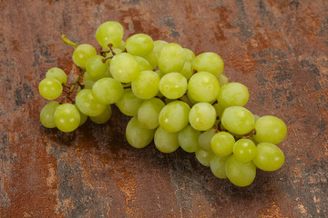 Sweet ripe Green grape branch