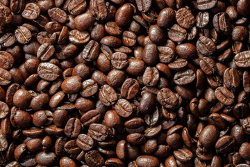 coffee bean roasted for texture background