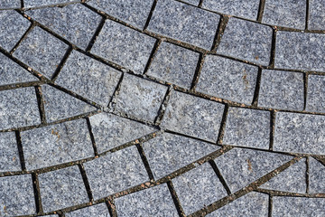 An old brick path in a Park or town. Can be used for background or to insert into a composition.