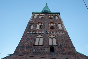Fototapeta na wymiar Turm der St.-Jakobs-Kathedrale in Riga, Lettland