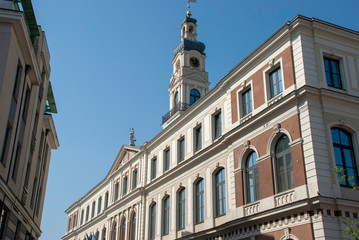 Fototapeta na wymiar Rathaus von Riga, Lettland