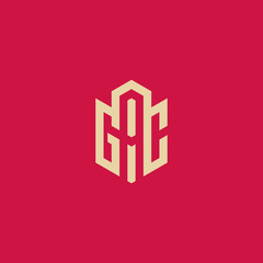 GAC initial logo shield polygon