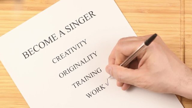 list of skills to become a singer