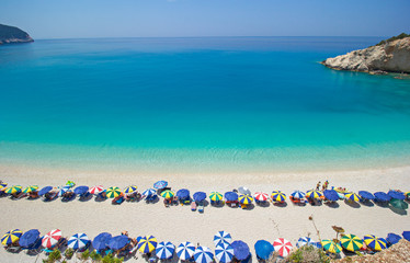 Porto Katsiki beach on Lefkada island in Greece