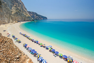 Fototapeta premium Porto Katsiki beach on Lefkada island in Greece