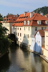 Fototapeta na wymiar praha, river, city, architecture, water, vltava, czech, town, building, view,