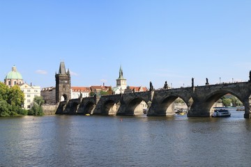 praha, river, city, architecture, water, vltava, czech, town, building, view,
