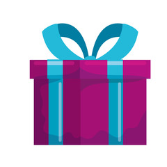 gift box present isolated icon
