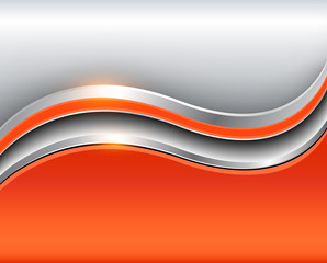 Abstract background silver orange