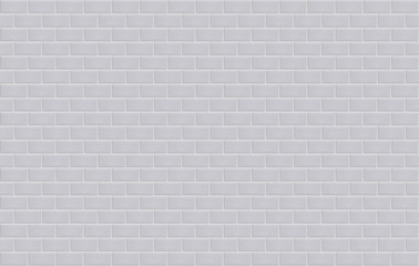 Grey rectangle ceramic metro tile wall texture background.