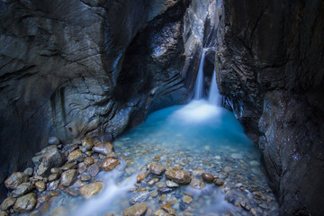 Blue Waterfall - Trümmelbach Falls, Lauterbrunnen