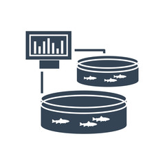 black icon pool for breeding fish, fish farming