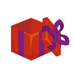 gift box present open isolated icon