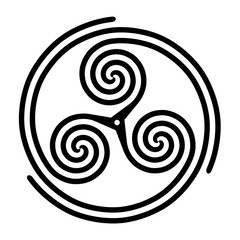 Triskelion symbol icon 