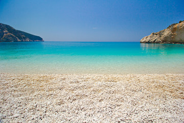 Porto Katsiki beach on Lefkada island in Greece 