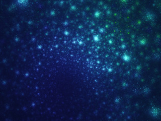 blue abstract fractal background 3d rendering illustration