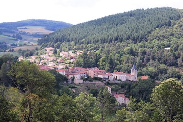 Village de Yzeron - Vue Générale - Département du Rhône - France - Juillet 2019