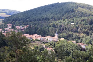 Village de Yzeron - Vue Générale - Département du Rhône - France - Juillet 2019