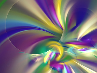 abstract chaotic fractal background 3D rendering illustration