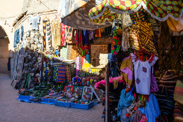 Beautiful souvenir shop in Marrakesh, Morocco Travels