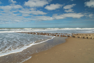 Domburg - View to Beach at a cold dayat /Netherlands