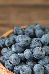 Blueberry. Healthy diet. Rustic style