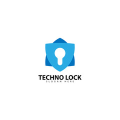 Cyber security shield logo design