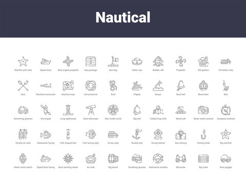 Nautical Outline Icons