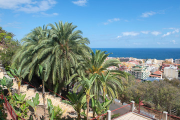Fototapeta premium Taoro public garden in Puerto de la Cruz, Tenerife. Canary Islands. Spain. 