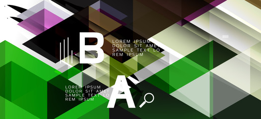 Modern mosaic triangle template background, great design for any purposes. Abstract geometric graphic design triangle pattern. Geometric line pattern.