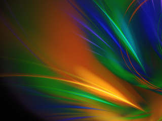 Obraz premium rainbow abstract fractal background 3d rendering illustration