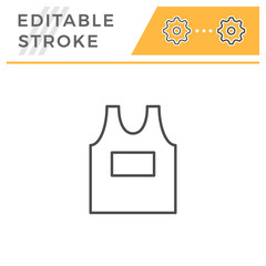Singlet editable stroke line icon