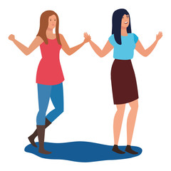 young girls friends avatars characters