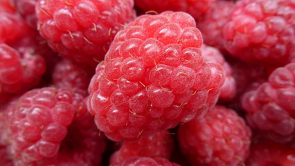 fresh raspberries background