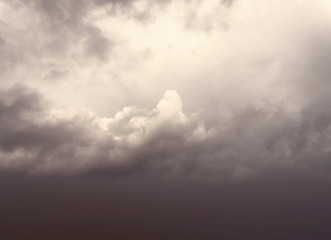 Sky-overlays. Dramatic sky and bad weather with dark clouds