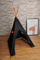 Black teepee for kids room © sfkirli